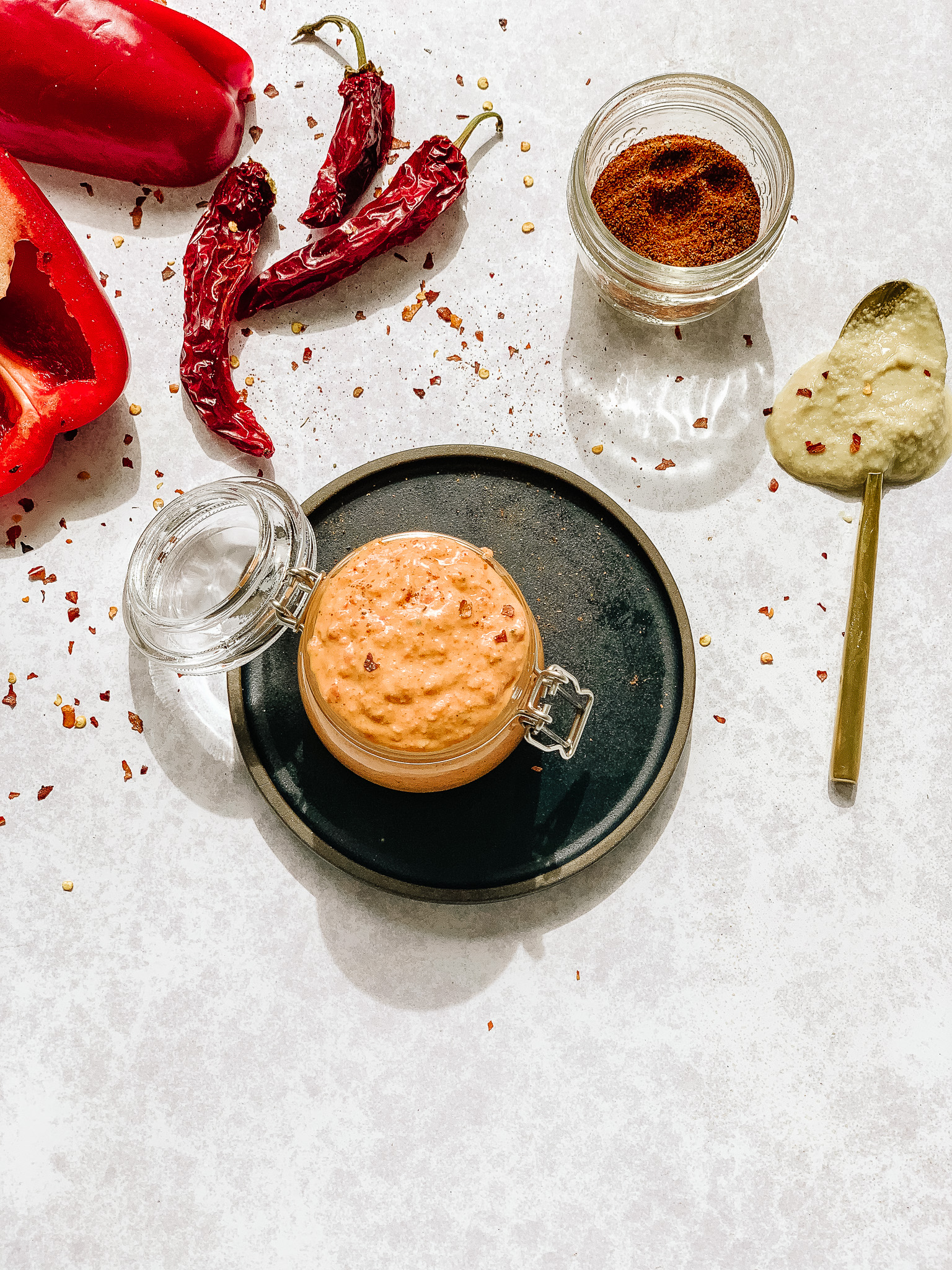 Salmon Miso Marinade in a swing top jar